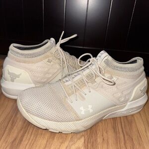 Under Armour Cream and Black Sneakers